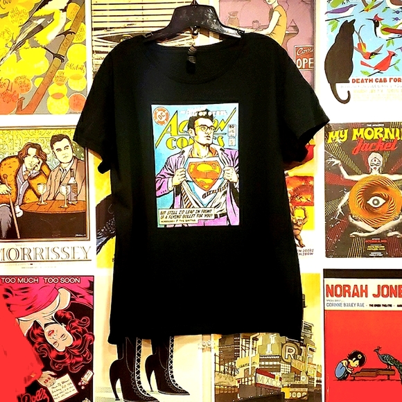 The Smiths/Morrissey DC Comics Mock Up "This Charming Man of Steel" Tee - Picture 2 of 3